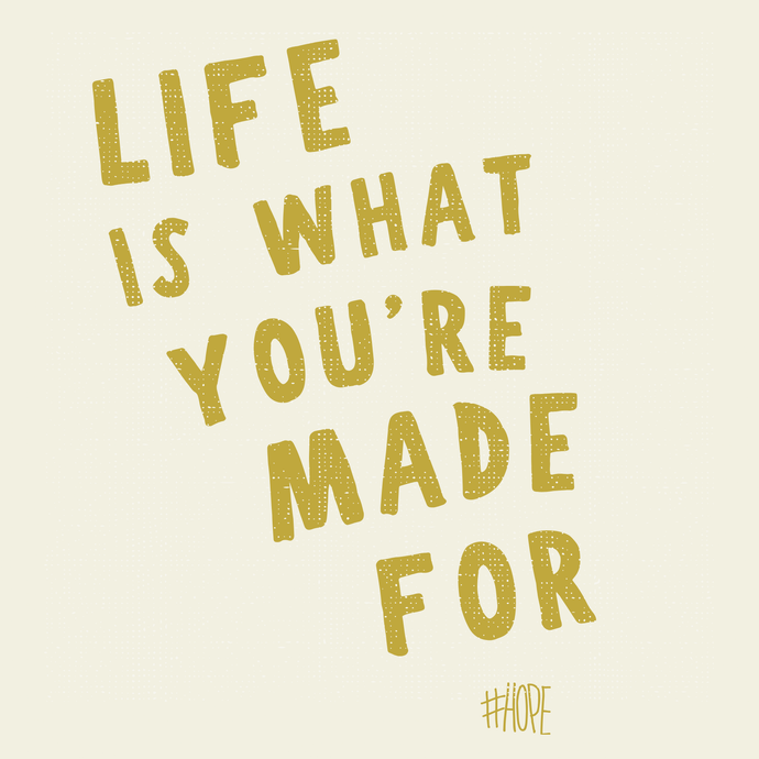 Life Is What You're Made For